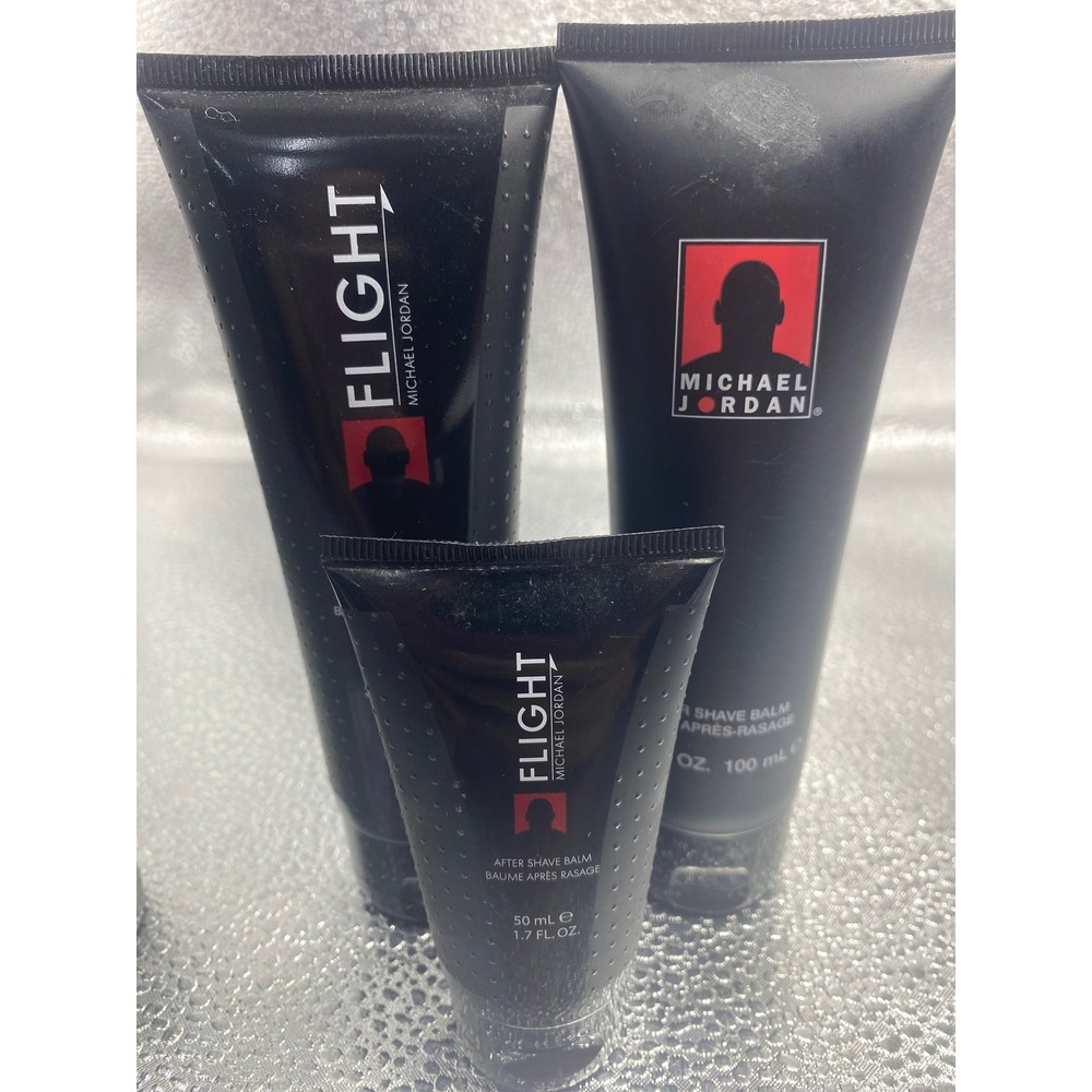 Michael Jordan Flight 3 Piece Grooming Set After Shave Balm and Body Wash